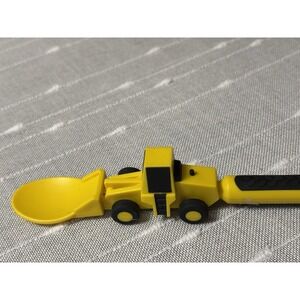 Constructive Eating Children's Construction Utensil Spoon Fun Meals Baby Tractor